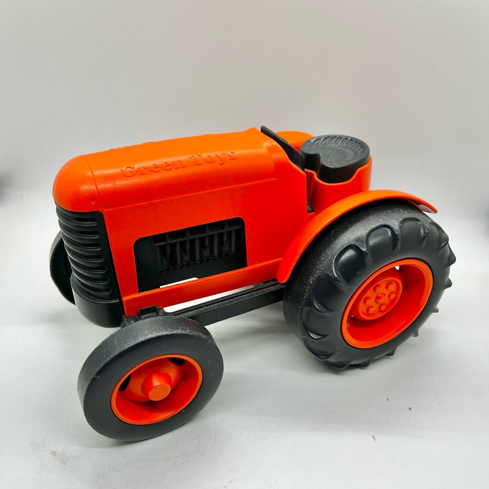 Green Toys Orange & Black Tractor Toy